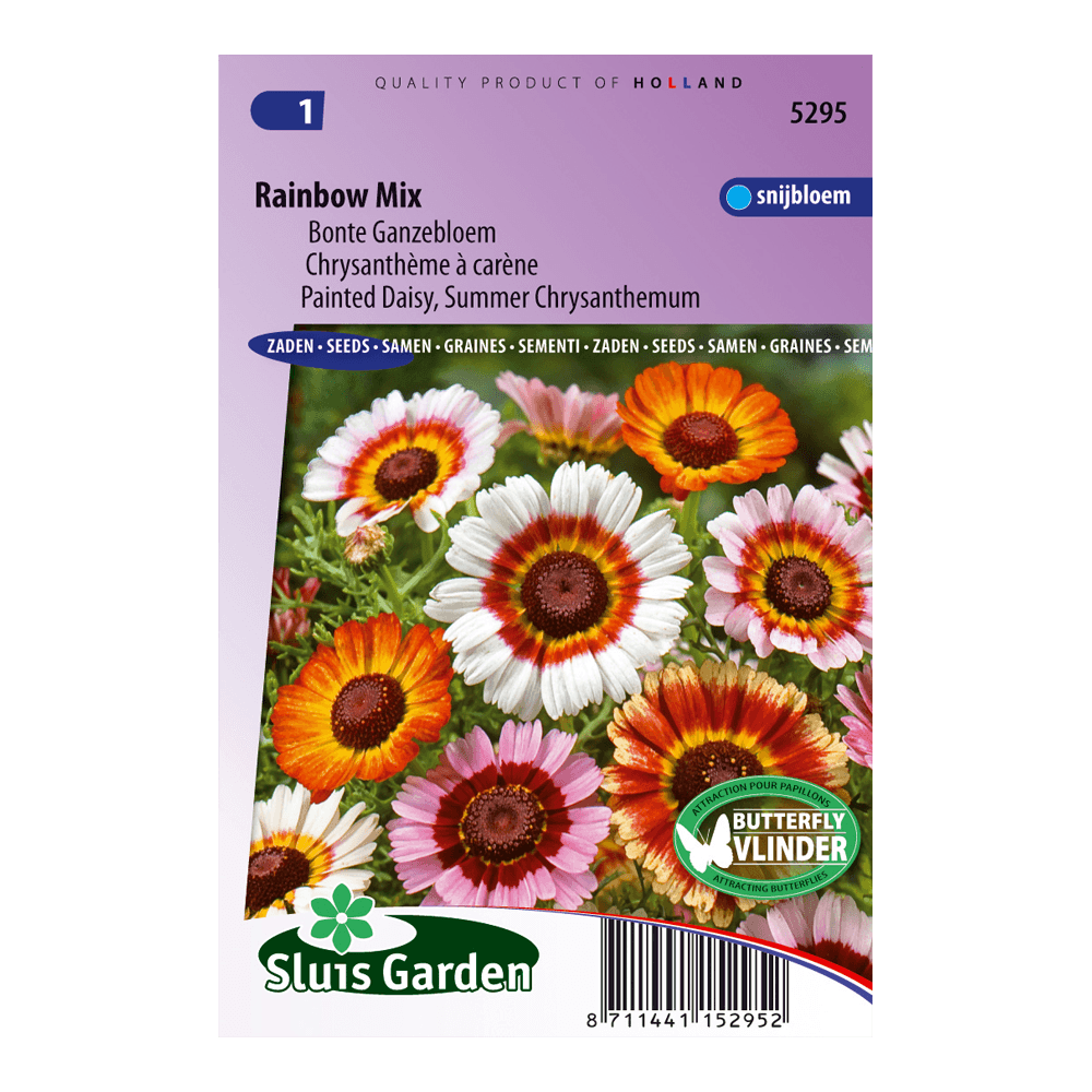 margriet-rainbow-mixed-bonte-ganzebloem-ca1a3ca2c546.png Margriet Rainbow Mixed (Bonte Ganzebloem) - Afbeelding 1